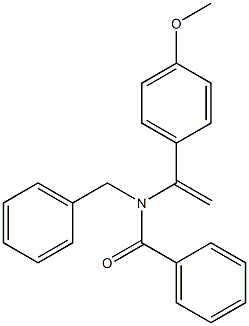 N-Benzyl-N-[1-(4-methoxyphenyl)ethenyl]benzamide 结构式