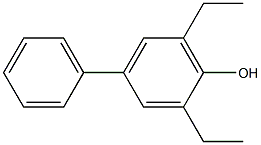 4-Phenyl-2,6-diethylphenol 结构式