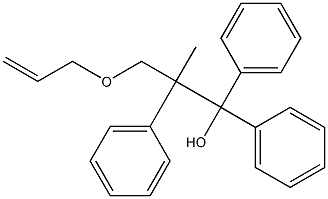 2-Allyloxymethyl-1,1,2-triphenyl-1-propanol 结构式