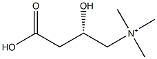 (S)-3-Carboxy-2-hydroxy-N,N,N-trimethyl-1-propanaminium 结构式