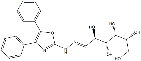 D-Mannose (4,5-diphenyloxazol-2-yl)hydrazone 结构式