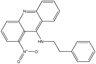 9-(2-Phenylethylamino)-1-nitroacridine 结构式