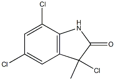 3-Methyl-3,5,7-trichloro-1H-indol-2(3H)-one 结构式