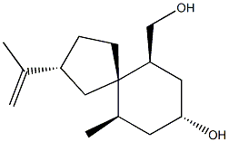 (2R,5S,6S,8R,10R)-8-Hydroxy-10-methyl-2-(1-methylethenyl)spiro[4.5]decane-6-methanol 结构式