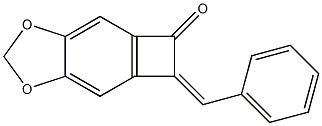 3,4-Methylenedioxy-8-[(Z)-benzylidene]bicyclo[4.2.0]octa-1(6),2,4-trien-7-one 结构式