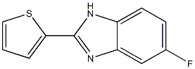 5-Fluoro-2-(thiophen-2-yl)-1H-benzimidazole 结构式