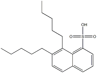 7,8-Dipentyl-1-naphthalenesulfonic acid 结构式