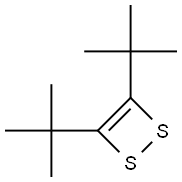 3,4-Di-tert-butyl-1,2-dithiete 结构式