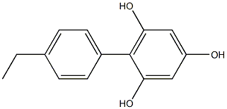 2-(4-Ethylphenyl)benzene-1,3,5-triol 结构式