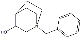 1-Benzyl-3-hydroxy-1-azoniabicyclo[2.2.2]octane 结构式