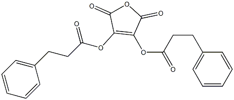 2,3-Bis(3-phenylpropanoyloxy)maleic anhydride 结构式