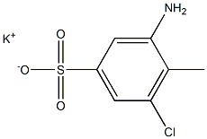 3-Amino-5-chloro-4-methylbenzenesulfonic acid potassium salt 结构式