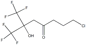 7-Chloro-2-hydroxy-1,1,1-trifluoro-2-trifluoromethyl-4-heptanone 结构式