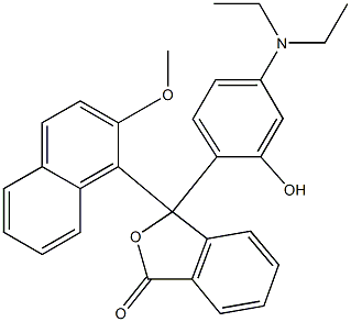 3-[4-(Diethylamino)-2-hydroxyphenyl]-3-(2-methoxy-1-naphtyl)phthalide 结构式