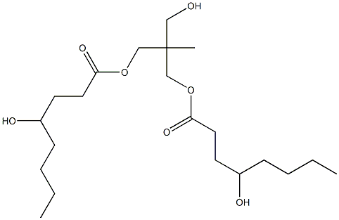 Bis(4-hydroxyoctanoic acid)2-(hydroxymethyl)-2-methyl-1,3-propanediyl ester 结构式