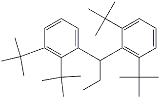 1-(2,3-Di-tert-butylphenyl)-1-(2,6-di-tert-butylphenyl)propane 结构式