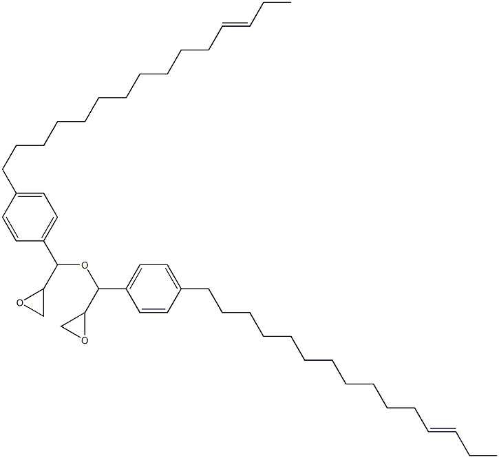 4-(12-Pentadecenyl)phenylglycidyl ether 结构式