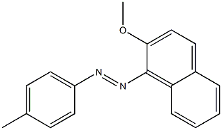 1-[(4-Methylphenyl)azo]-2-methoxynaphthalene 结构式