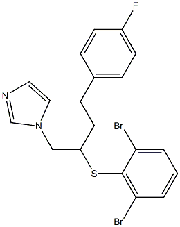 1-[4-(4-Fluorophenyl)-2-[(2,6-dibromophenyl)thio]butyl]-1H-imidazole 结构式