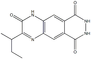 3-(1-Methylpropyl)pyridazino[4,5-g]quinoxaline-2,6,9(1H,7H,8H)-trione 结构式