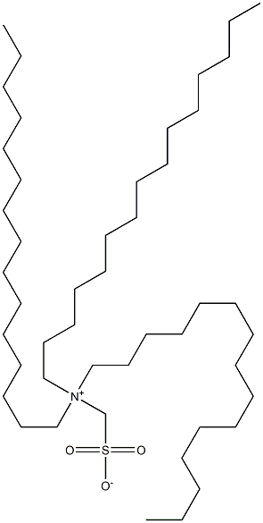 N,N-Dipentadecyl-N-sulfonatomethyl-1-pentadecanaminium 结构式