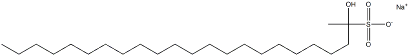 2-Hydroxytricosane-2-sulfonic acid sodium salt 结构式