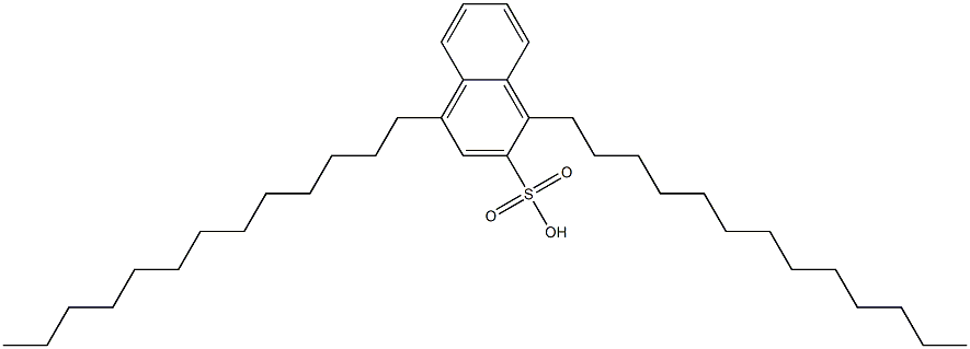 1,4-Ditridecyl-2-naphthalenesulfonic acid 结构式