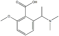 2-[1-(Dimethylamino)ethyl]-6-methoxybenzoic acid 结构式