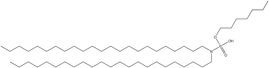 N,N-Ditricosylamidophosphoric acid hydrogen heptyl ester 结构式