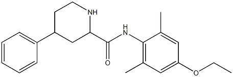 N-(4-Ethoxy-2,6-dimethylphenyl)-4-phenyl-2-piperidinecarboxamide 结构式