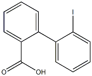 2'-Iodo-1,1'-biphenyl-2-carboxylic acid 结构式