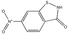 6-Nitro-1,2-benzisothiazol-3(2H)-one 结构式