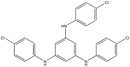 1,3,5-Tris(p-chloroanilino)benzene 结构式