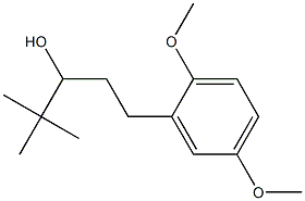 1-(2,5-Dimethoxyphenyl)-4,4-dimethylpentan-3-ol 结构式