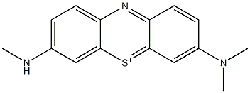 3-Dimethylamino-7-methylaminophenothiazin-5-ium 结构式