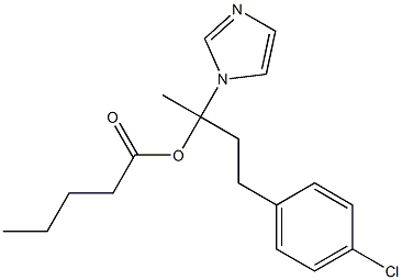 Pentanoic acid 1-(1H-imidazol-1-yl)methyl-3-(4-chlorophenyl)propyl ester 结构式