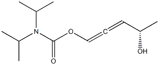 N,N-Diisopropylcarbamic acid [(4S)-4-hydroxy-1,2-pentadienyl] ester 结构式