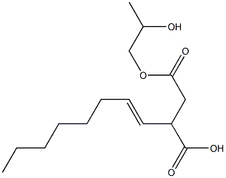3-(1-Octenyl)succinic acid hydrogen 1-(2-hydroxypropyl) ester 结构式