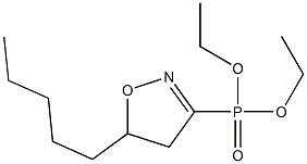 [(5-Pentyl-4,5-dihydroisoxazol)-3-yl]phosphonic acid diethyl ester 结构式
