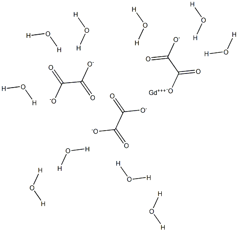 Gadolinium trioxalate decahydrate 结构式