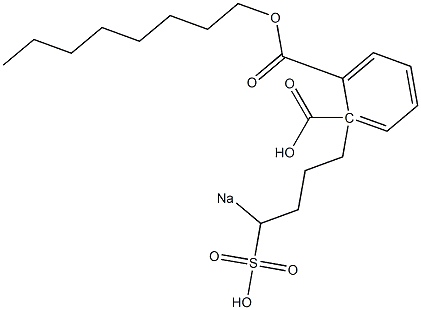 Phthalic acid 1-octyl 2-(4-sodiosulfobutyl) ester 结构式