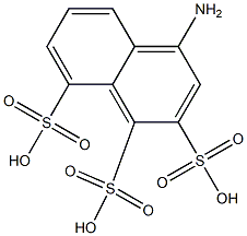 4-Amino-1,2,8-naphthalenetrisulfonic acid 结构式