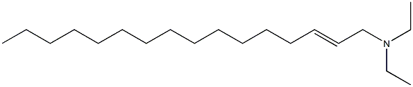 N,N-Diethyl-2-hexadecen-1-amine 结构式