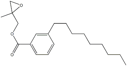 3-Nonylbenzoic acid 2-methylglycidyl ester 结构式