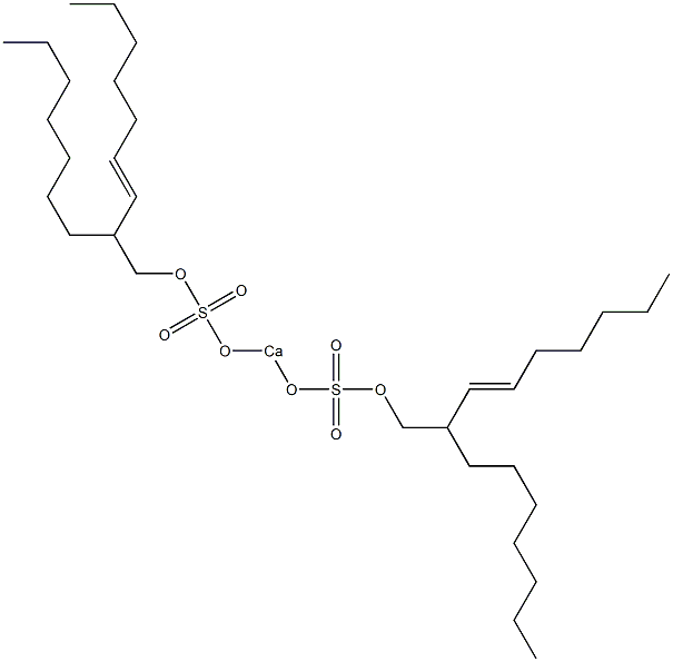 Bis(2-heptyl-3-nonenyloxysulfonyloxy)calcium 结构式