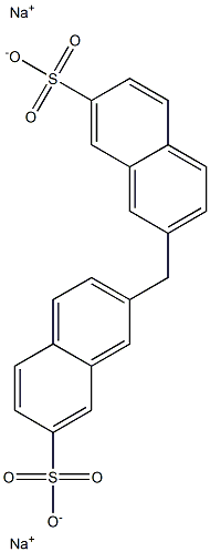 2,2'-Methylenebis(7-naphthalenesulfonic acid)disodium salt 结构式