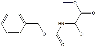 (Benzyloxycarbonylamino)chloroacetic acid methyl ester 结构式