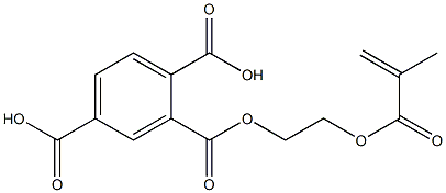 1,2,4-Benzenetricarboxylic acid 2-(2-methacryloyloxyethyl) ester 结构式