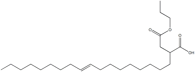 2-(9-Octadecenyl)succinic acid 1-hydrogen 4-propyl ester 结构式