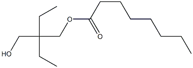 Octanoic acid 2-ethyl-2-(hydroxymethyl)butyl ester 结构式